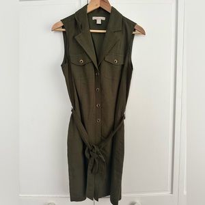 Banana republic green dress 6P